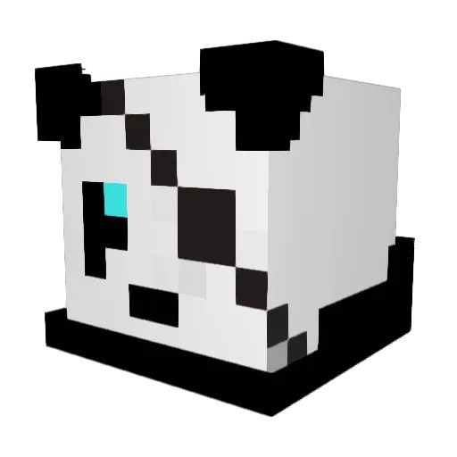 FlanZilla Minecraft avatar head, 3D render