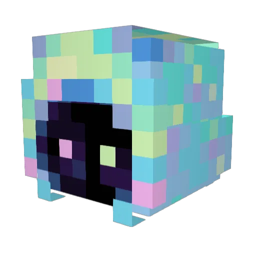 Flan_Bi Minecraft avatar head, 3D render