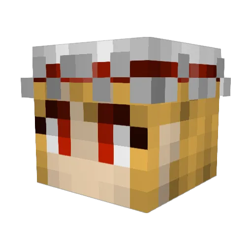 Flanchan Minecraft avatar head, 3D render