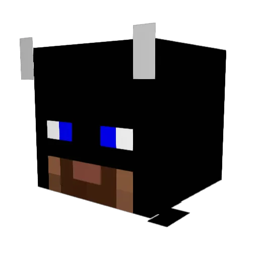 Flange_P Minecraft avatar head, 3D render