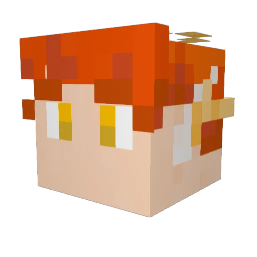 Flanguinho1303 Minecraft avatar head, 3D render