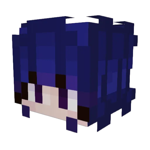 Flank243 Minecraft avatar head, 3D render