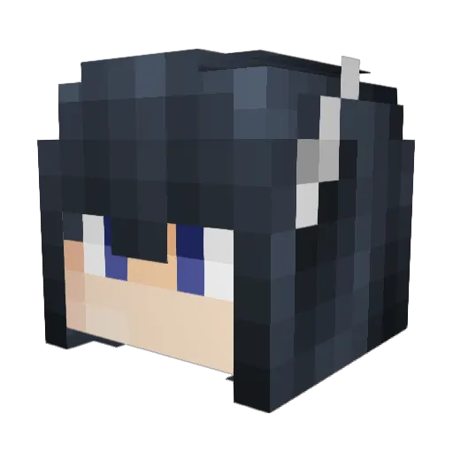 Flank_MP Minecraft avatar head, 3D render