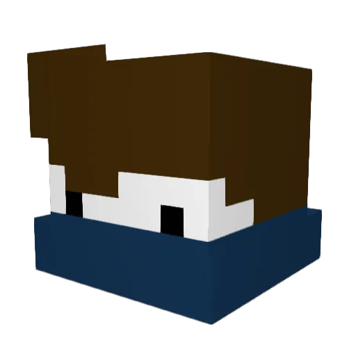 FlankenFranz Minecraft avatar head, 3D render