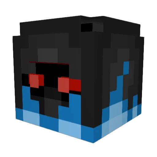 Flanquo Minecraft avatar head, 3D render
