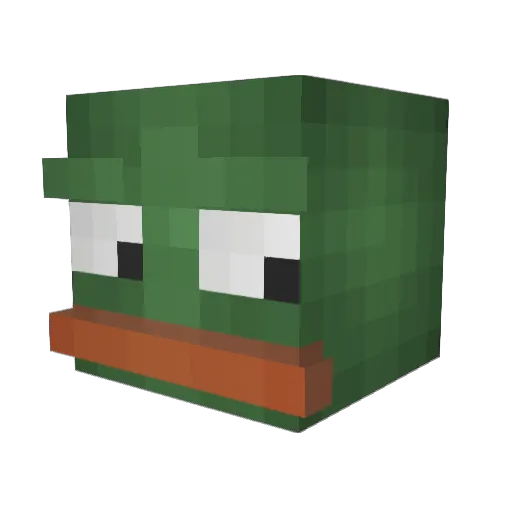 Flanyu Minecraft avatar head, 3D render