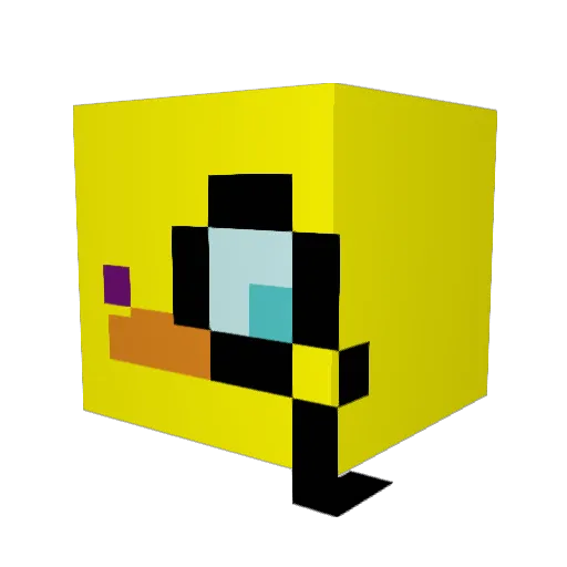 FlapJack012 Minecraft avatar head, 3D render