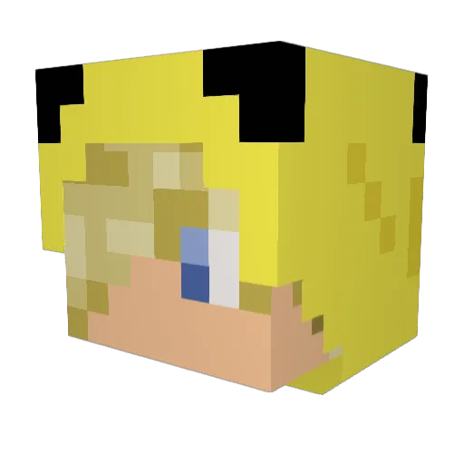 FlappJax Minecraft avatar head, 3D render