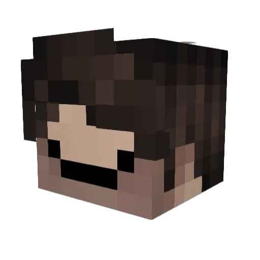 Flare2740 Minecraft avatar head, 3D render