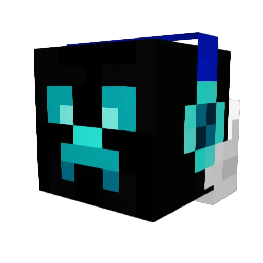 Flare739 Minecraft avatar head, 3D render