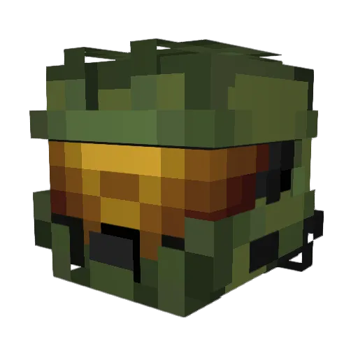 Flare990 Minecraft avatar head, 3D render