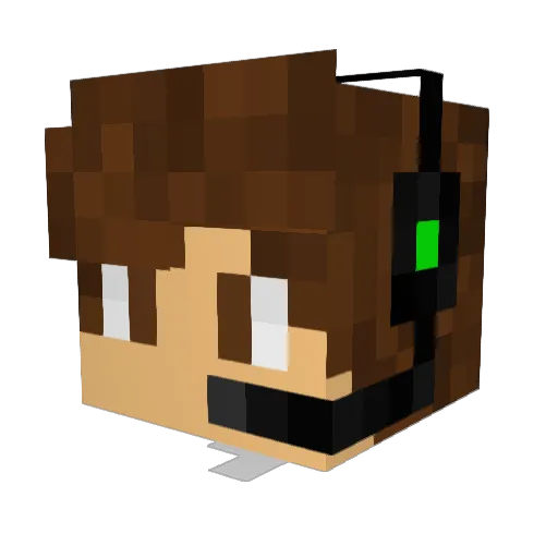 FlareBomb Minecraft avatar head, 3D render