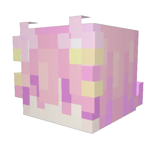 FlareGlare Minecraft avatar head, 3D render