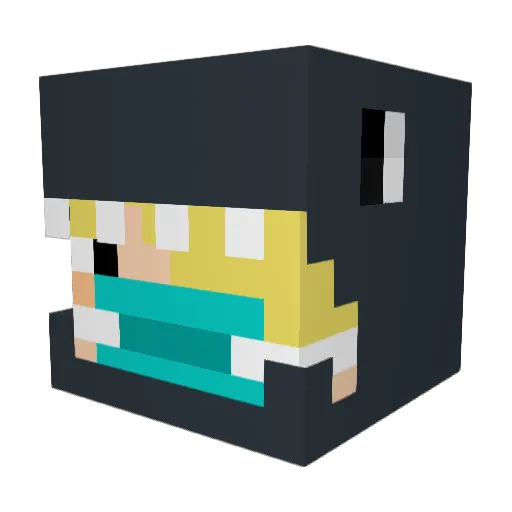 FlarePTG Minecraft avatar head, 3D render