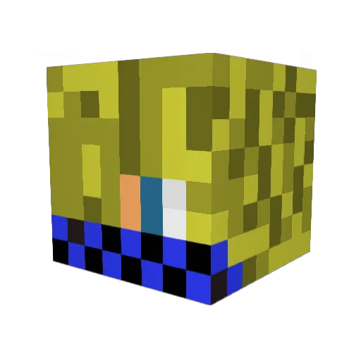Flare_2000 Minecraft avatar head, 3D render