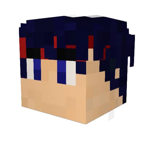 Flare_Dancer_100 Minecraft avatar head, 3D render