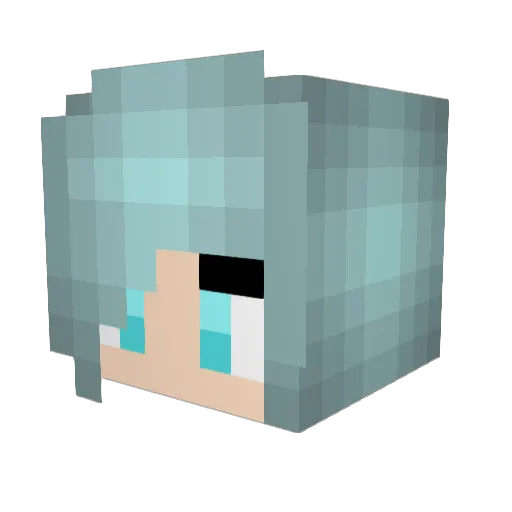Flare_fox12 Minecraft avatar head, 3D render