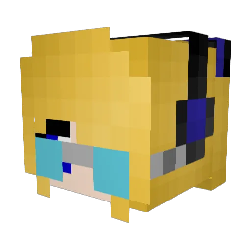 Flareful Minecraft avatar head, 3D render