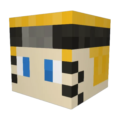 Flareyfire Minecraft avatar head, 3D render