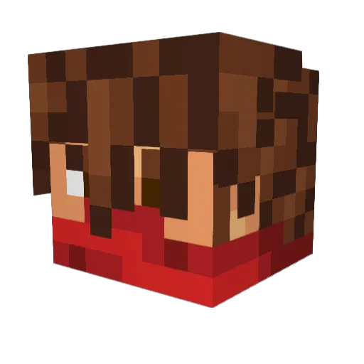 FlargBlarg Minecraft avatar head, 3D render