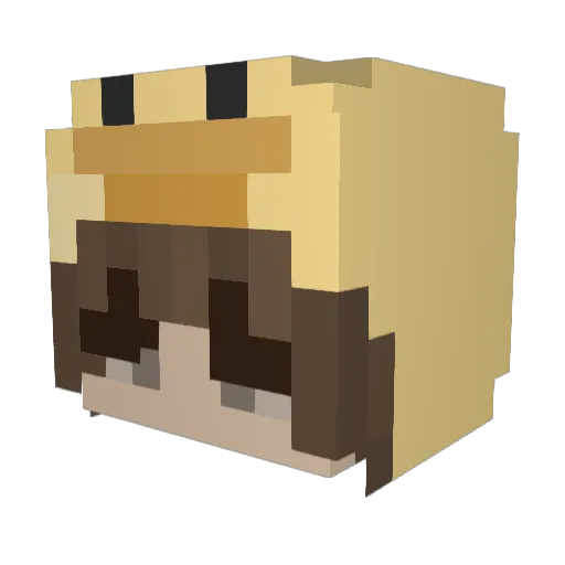 Flaring_Phoenix Minecraft avatar head, 3D render