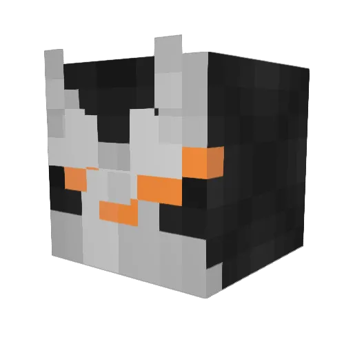 FlarzerGreninja Minecraft avatar head, 3D render