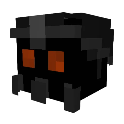 FlaschenGast Minecraft avatar head, 3D render