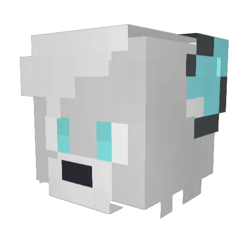 Flash526 Minecraft avatar head, 3D render