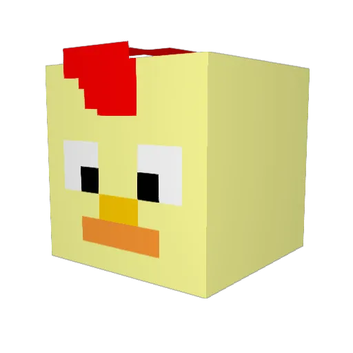 Flash98765 Minecraft avatar head, 3D render