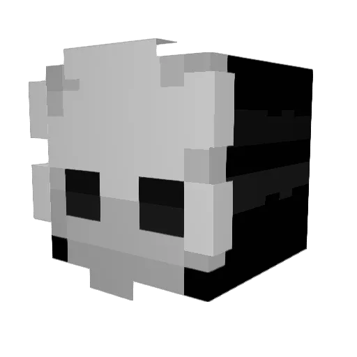 FlashLMR Minecraft avatar head, 3D render