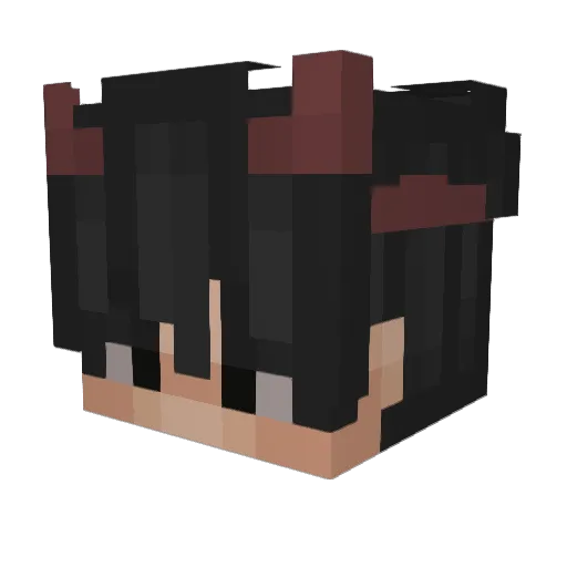 FlashMirrow Minecraft avatar head, 3D render