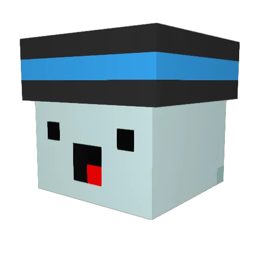 FlashVape Minecraft avatar head, 3D render