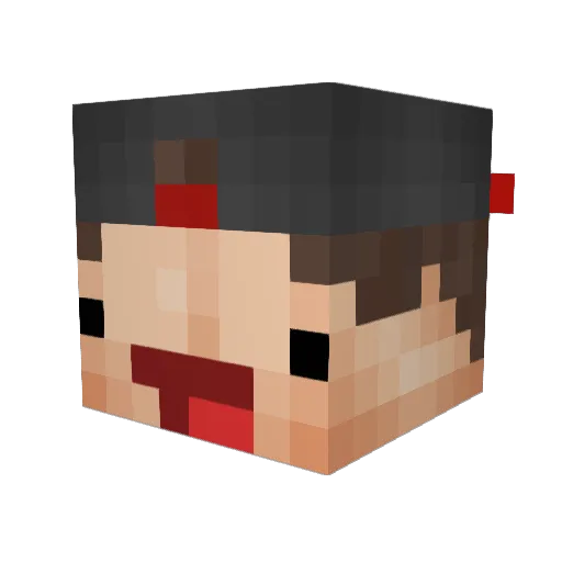 Flash_LegionBr Minecraft avatar head, 3D render