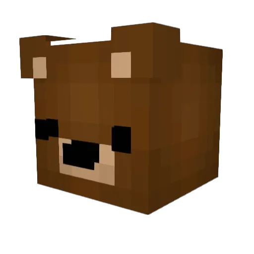 Flash_ORG Minecraft avatar head, 3D render