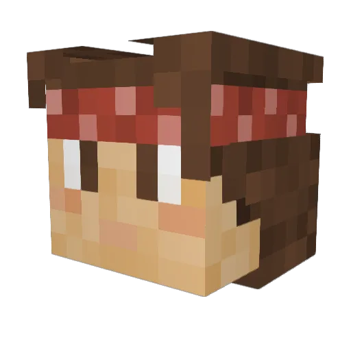 Flashalitious Minecraft avatar head, 3D render