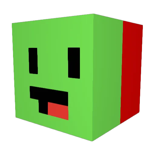 Flashboltstorm Minecraft avatar head, 3D render
