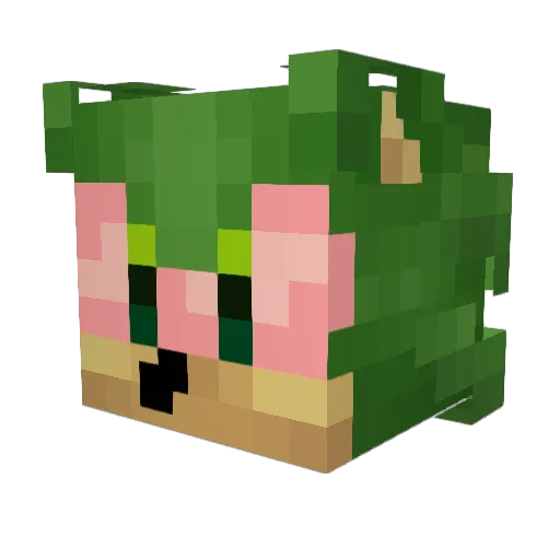 Flashier_Eagle Minecraft avatar head, 3D render