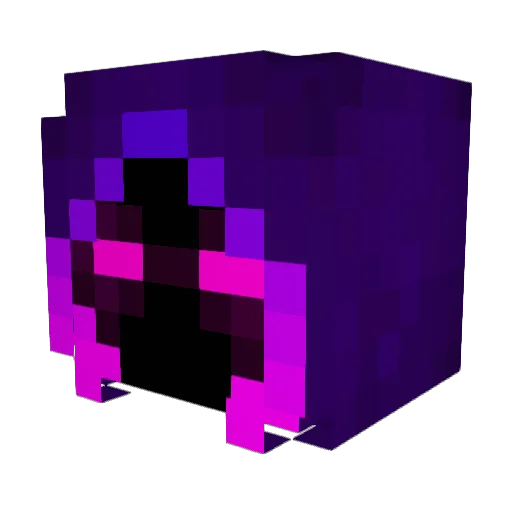 Flashiod Minecraft avatar head, 3D render