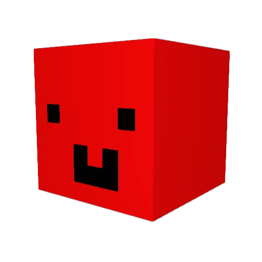 Flashy8 Minecraft avatar head, 3D render