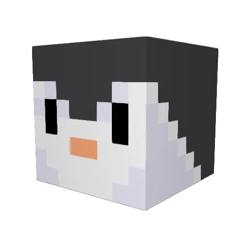Flashy_Cervi Minecraft avatar head, 3D render