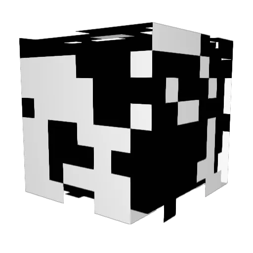 Flashymads Minecraft avatar head, 3D render