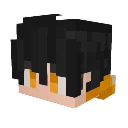 FlasitoTv Minecraft avatar head, 3D render