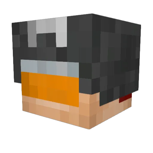 Flastner Minecraft avatar head, 3D render