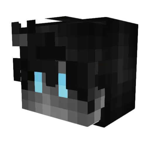 FlatCapJr Minecraft avatar head, 3D render