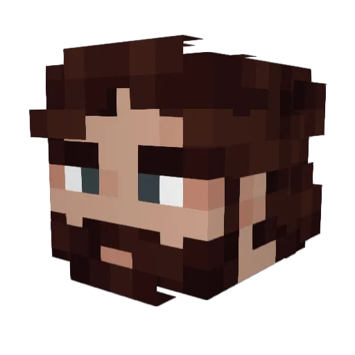 FlatPepsi35 Minecraft avatar head, 3D render