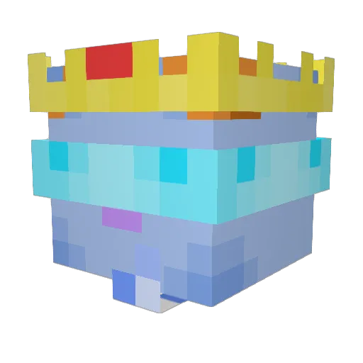 FlatWippy Minecraft avatar head, 3D render