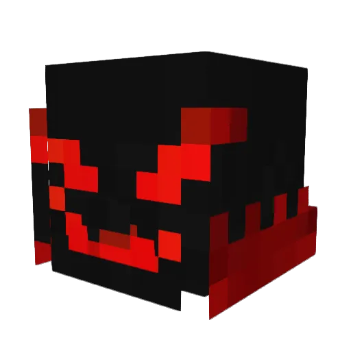 Flatapuss Minecraft avatar head, 3D render