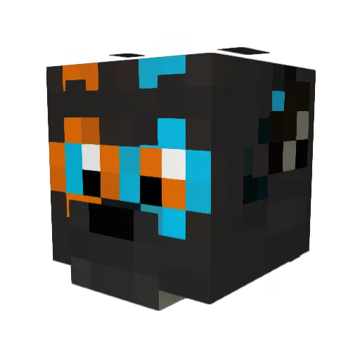 Flatliner__ Minecraft avatar head, 3D render