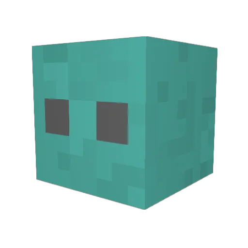 Flatonic26 Minecraft avatar head, 3D render