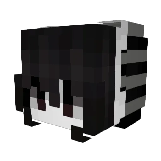Flausch Minecraft avatar head, 3D render